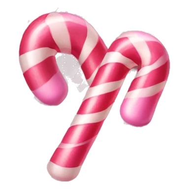 Soft pink candycane sticker