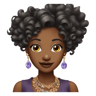 Black girl coquette sticker