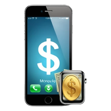can you make a phone with an app on the screen that has a money sign sticker