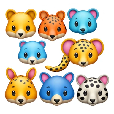 spotted animals sticker