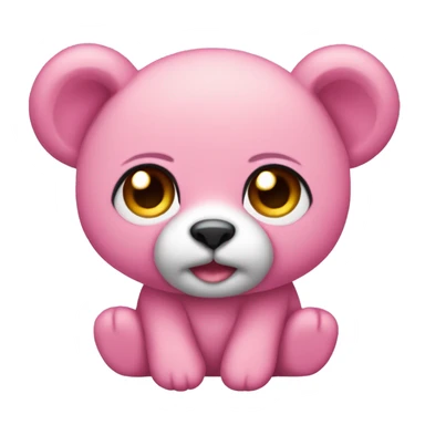 Osito de peluche rosado sticker