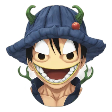 The Luffy devil fruit form One Piece (manga) sticker