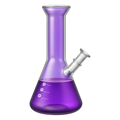 Purple Beaker Bong  sticker