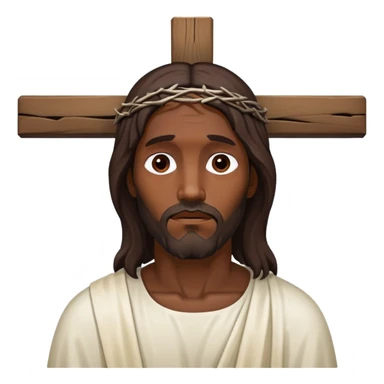 Dark skin christ death sticker