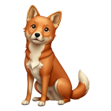 fox red labrador sticker