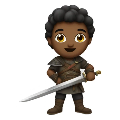 sameen with a sword sticker