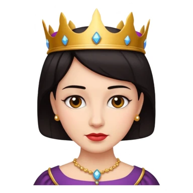 short hair queen sticker