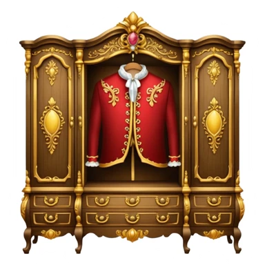 the lady who was turned into a wardrobe by magic, a character from the fairy tale Beauty and the Beast sticker