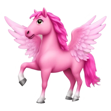 Pink Horse with wings sticker
