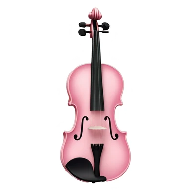 soft pastel pink violin with peonies and glitter sticker