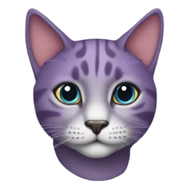 Cat-purpel sticker