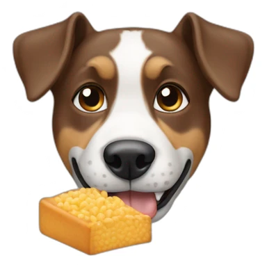 Dog eat food sticker