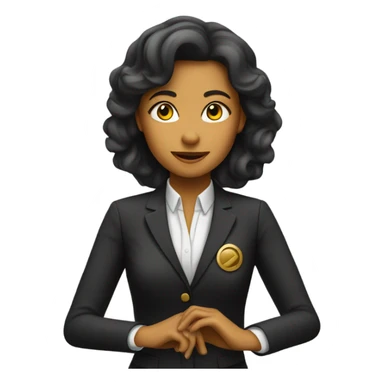 Female orchestra conductor sticker