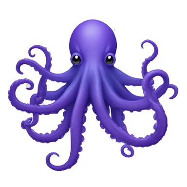 Kraken avec écrit GG nuance couleur bleu violet sticker