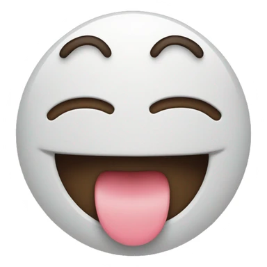 smiling emoji wit tounge out sticker