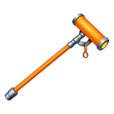 hot iron metal rod sticker