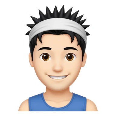 ISHOWSPEED, young man with spiky hair and headband sticker