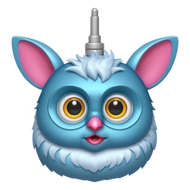 Furby connect with clear antena 1 on head and tiny beak sticker