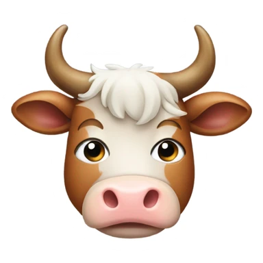 Cow with antlers sticker
