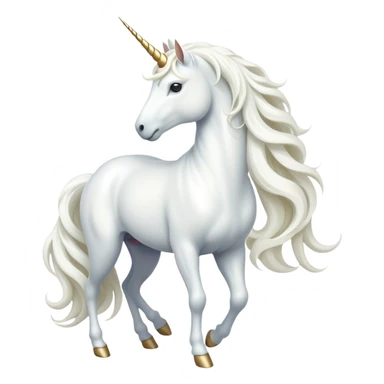 cinematic-beautiful-white-unicorn-emoji,-poised-and-regal,-with-a-slender,-ethereal-form-draped-in-a-pristine-white-color,-a-flowing-mane-and-tail,-and-a-white,-spiraled-horn-that-radiates-pure-light,-simplified-yet-sharp-and-majestic,  sticker