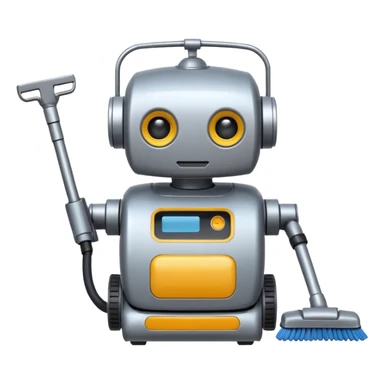 cleaning robot sticker