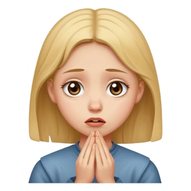 Girl begging sticker