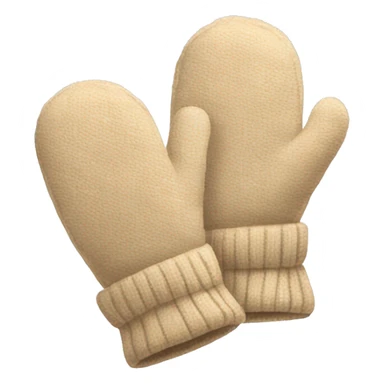 Beige mittens  sticker