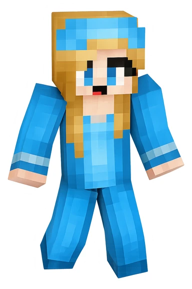 Extract the blue human character on the left from the image, keeping a transparent background. Focus on isolating the character clearly with no other elements. sticker