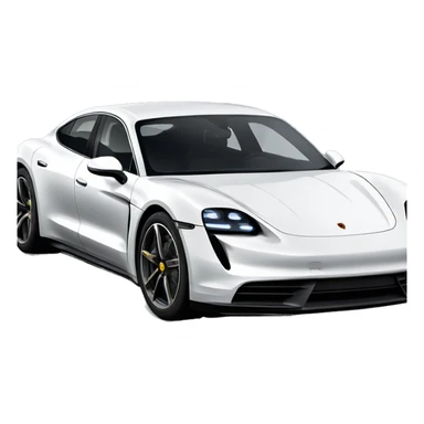 A Porsche taycan sticker