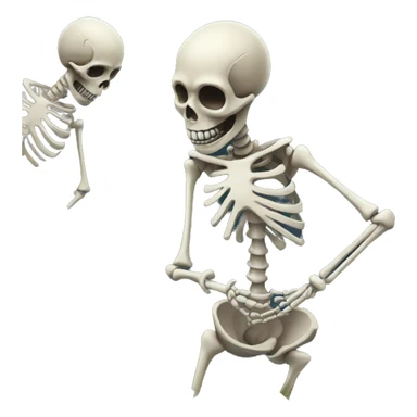 skeletons dancing around a grave sticker