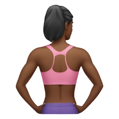 Woman Back muscles sticker