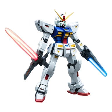 Gundam with beam saber sticker