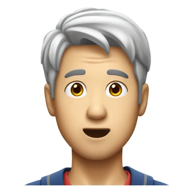 Japan man have a surprised  sticker