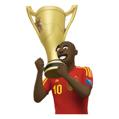 Spain win Eurocopa match versus France  sticker