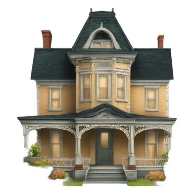 victorian house sticker