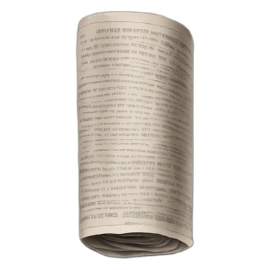 rolled up newspaper sticker