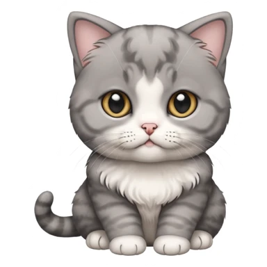 Scottish fold ears kitten  sticker