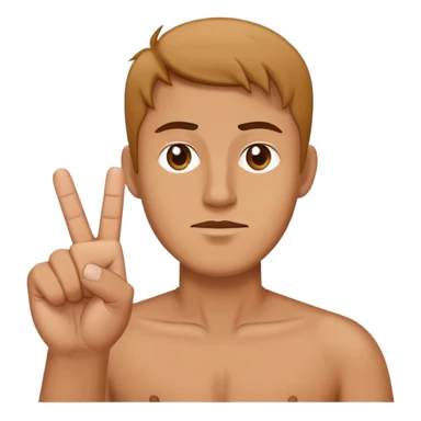 man sticking up middle finger sticker