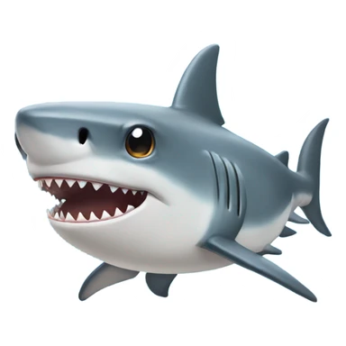 Shark with really long eyelashes  sticker