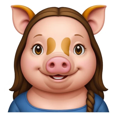 pig as Monalisa sticker