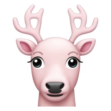 Light pink reindeer  sticker