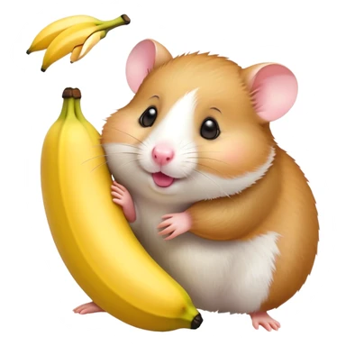 Humster kisses banana sticker