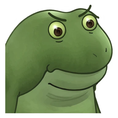 A coffee bean with a face, anthropomorphized to look like a man sticker