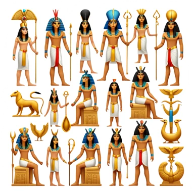 Ancient Egypt gods and goddesses  sticker