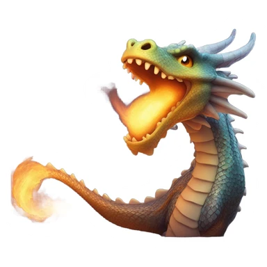 Smoking dragon sticker