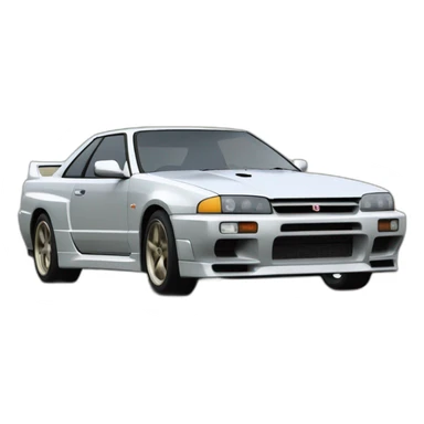 Borat driving a R32 Skyline GT-R sticker