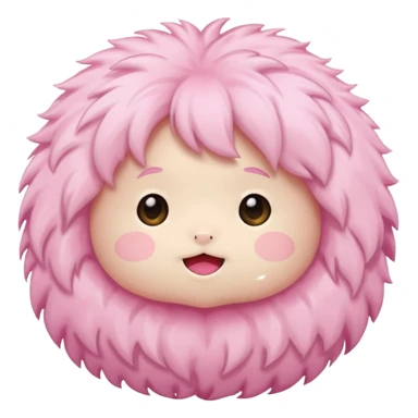 Chibi aesthetic cute pink sticker