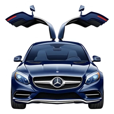 Midnight blue Mercedes  sticker