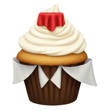 Cupcake with a cape sticker