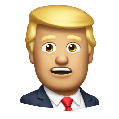 Donald trump qui rit sticker